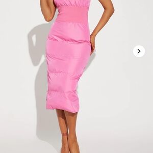 Elegant Pink Women's Dress